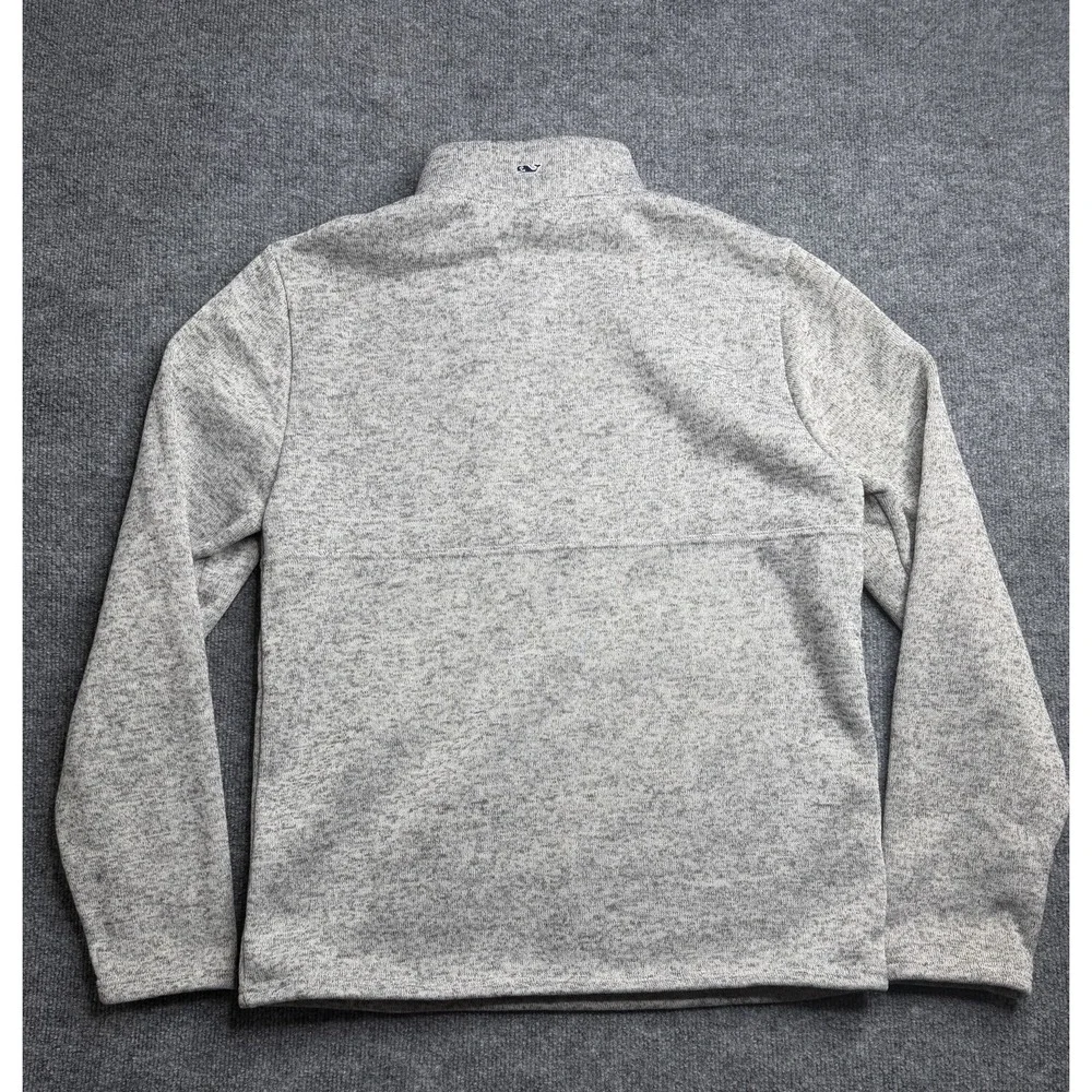 Vineyard Vines 1/4 Zip Pullover Sweater Mens Size Medium Gray